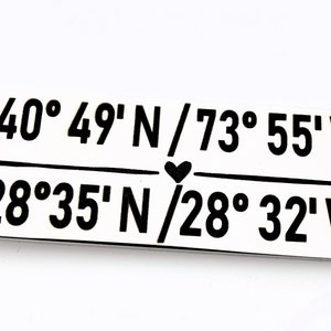 Custom Coordinates keychain Choose your locations image 2