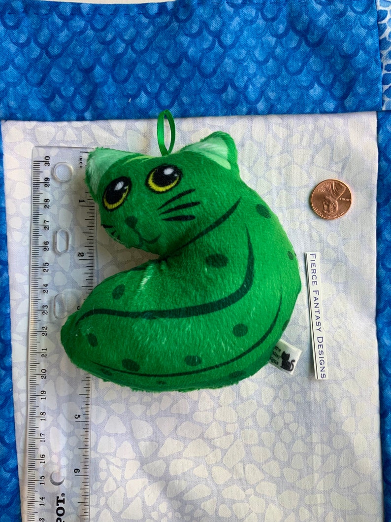 Pickle Cat Plushies, pickles, green, plush image 5