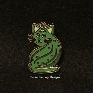 Pickle Cat enamel pin image 2