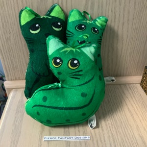 Pickle Cat Plushies, pickles, green, plush