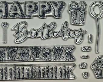 C1837 - Birthday Banners Stamp Set