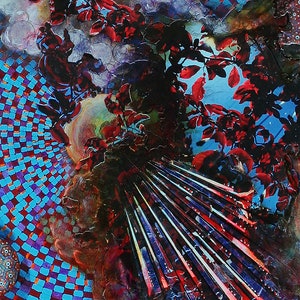 Smartphone iPhone Cell Phone Wallpaper Digital Download | mixed media art | paper collage | wallpaper phone | mobile wallpaper