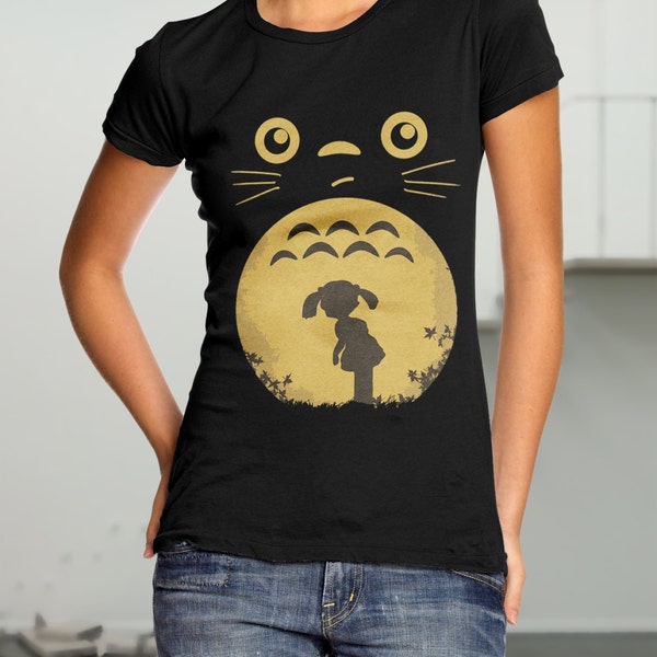 Cute My Neighbor Totoro Womens T-Shirt - Studio Ghibli  S M L XL XXL size shirt apparel