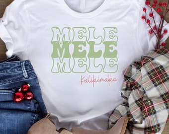 Mele Kalikimaka Overhemd Vrolijk Kerstmis Hawaï Overhemd Aloha Kerstoverhemd Hawaï Kerstvakantie Overhemd Vakantie Hawaï Overhemd
