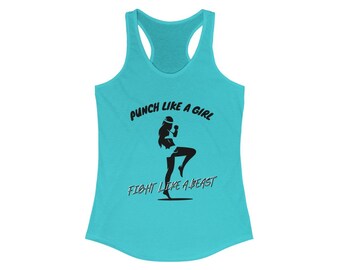 Golpea como una chica camiseta sin mangas