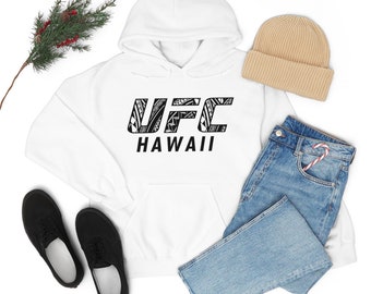 UFC Hawaii BLACK LOGO Unisex Heavy Blend Hooded Sweatshirt