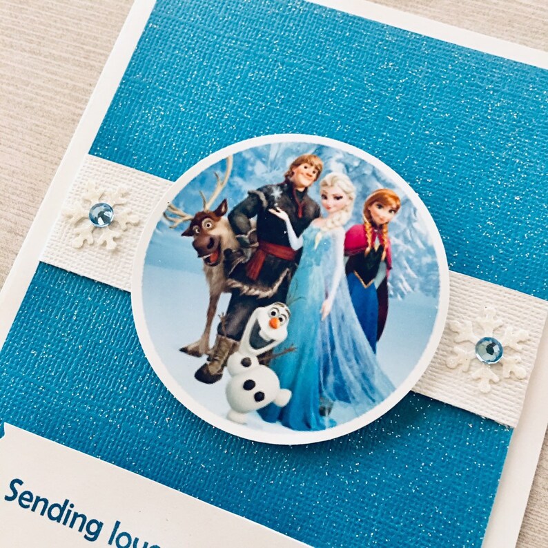 Frozen Birthday Card Personalized Card Frozen Card Disney - Etsy