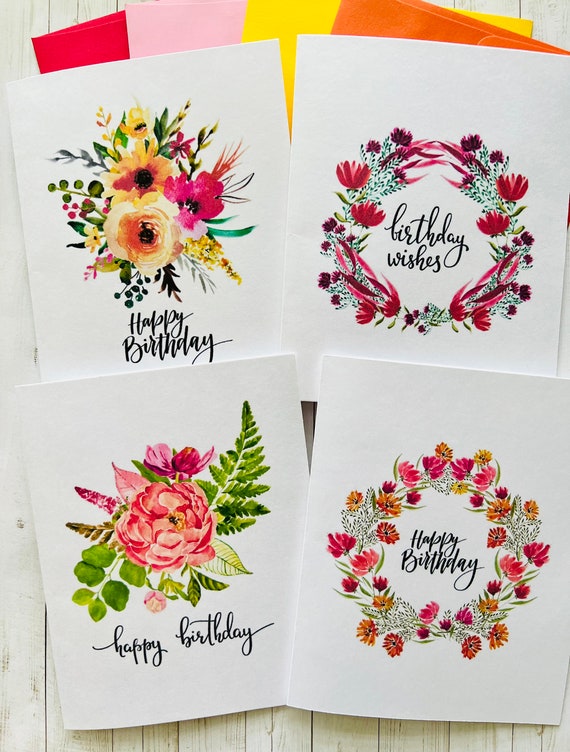 Assorted Floral Cards Set Assorted Floral Cards Set