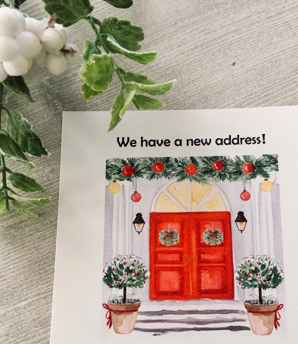 New Address Christmas Cards 