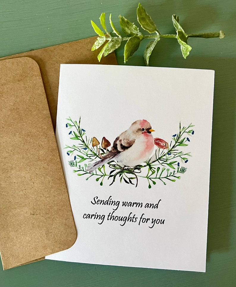 8ct Thinking of You Card Set With Birds, Watercolor Cards, Thinking of ...