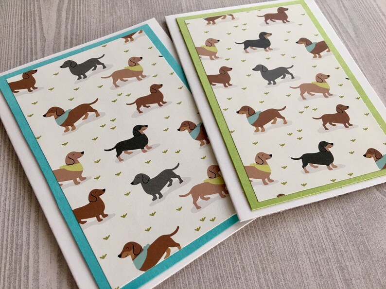 6ct Dachshund Card Set Weiner Dog Cards Blank Cards Dog - Etsy