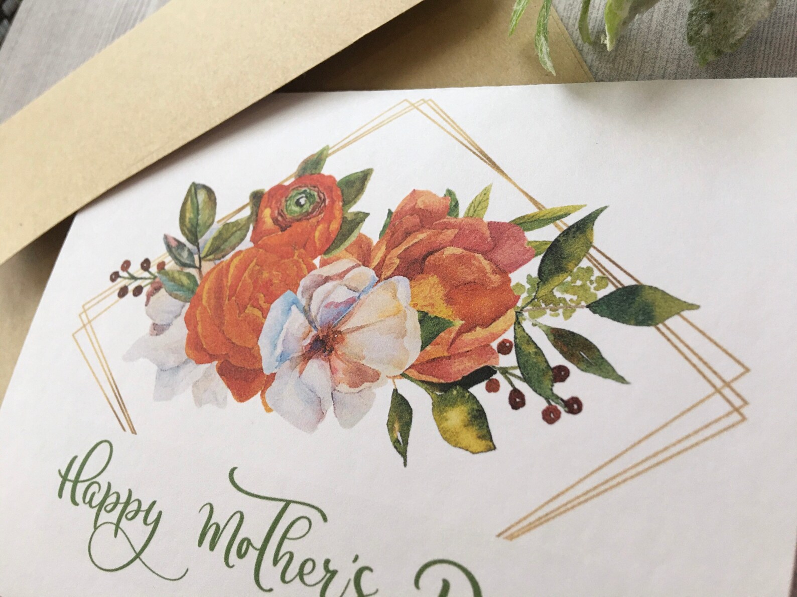 Mothers Day Card Watercolor Flowers Mothers Day Cards | Etsy