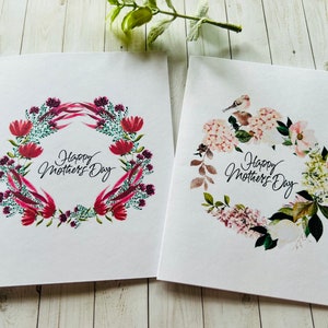 Mothers Day Card Set, Assorted Cards, Watercolor Flowers Mother’s Day ...