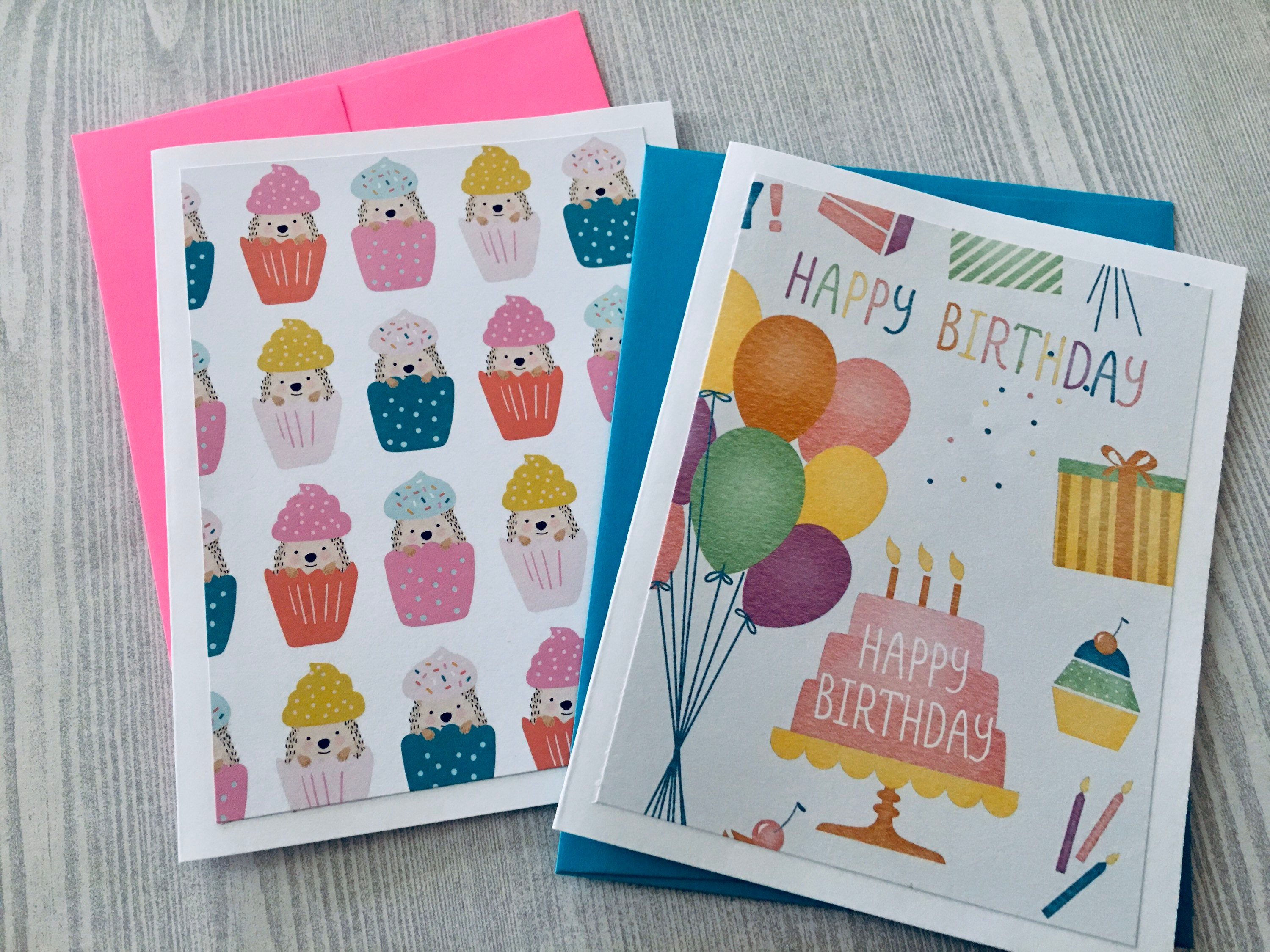 Birthday Cards, Set of 10 Handmade Birthday Cards, Assorted Card Set ...