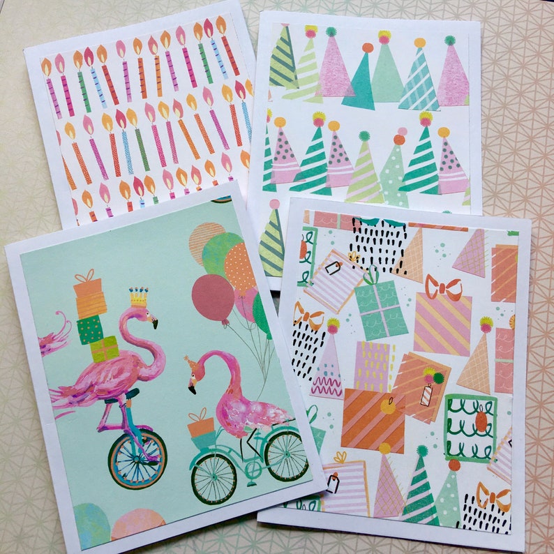 Birthday Cards, Set of 10 Handmade Birthday Cards, Assorted Card Set ...