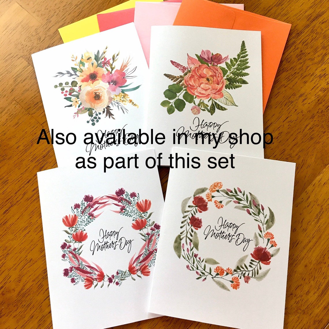 Mothers Day Card Watercolor Flowers Mothers Day Cards - Etsy