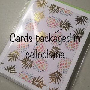8ct Succulent Card Set, Folded Note Cards, Blank Cards, Succulent Cards ...