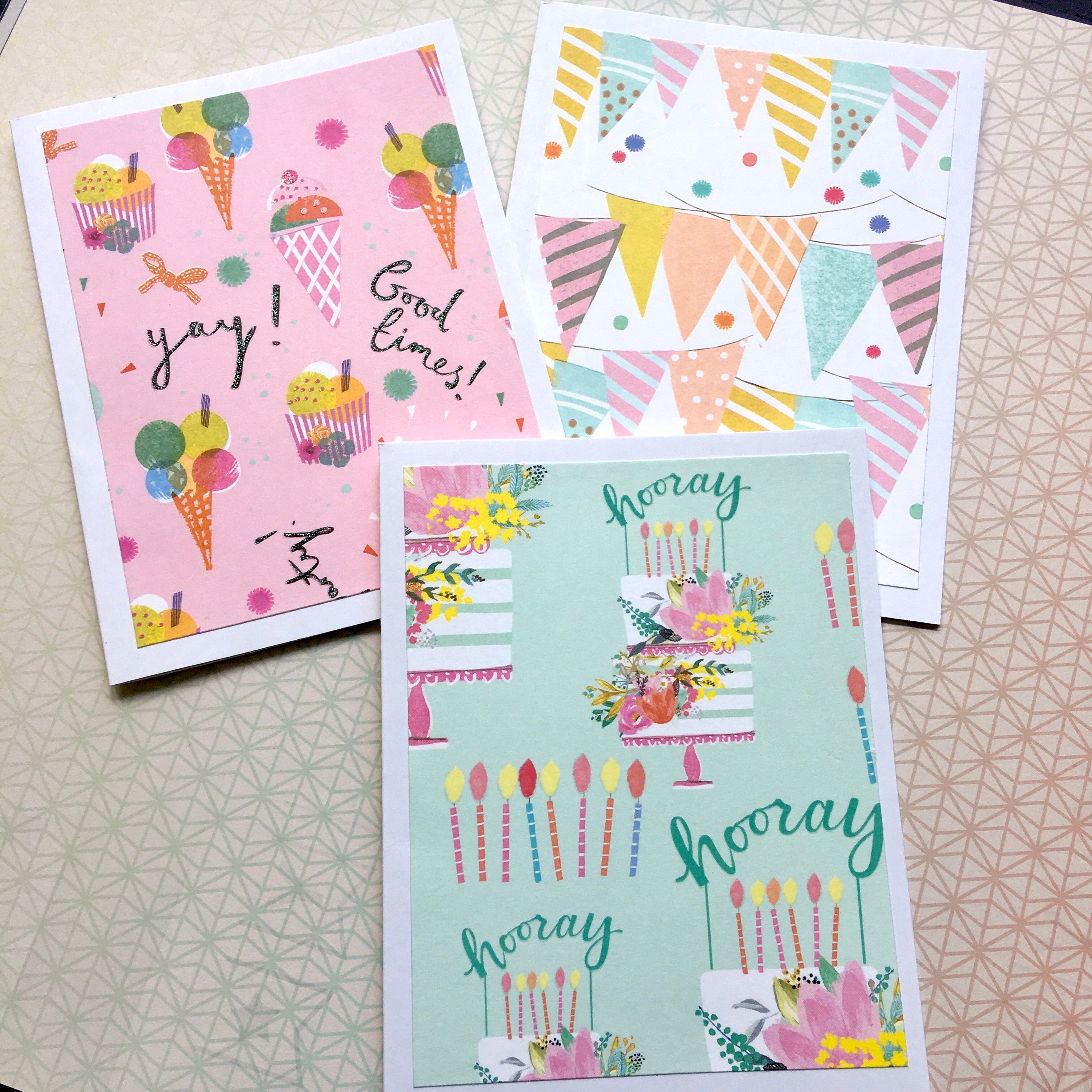 Birthday Cards, Set of 10 Handmade Birthday Cards, Assorted Card Set ...