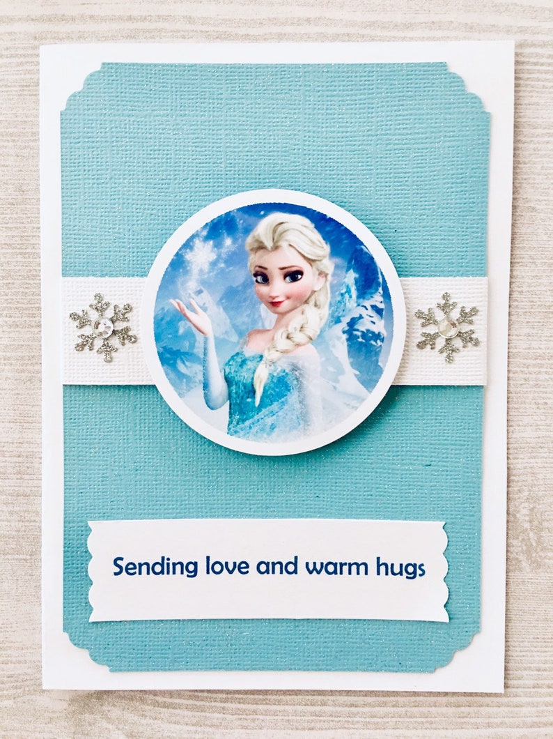 Elsa Birthday Card Free Personalize Frozen Card Disney - Etsy