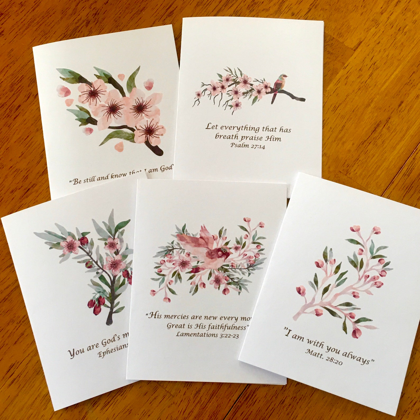 Scripture Card Set, Encouragement Cards, Christian Card Set, Religious ...