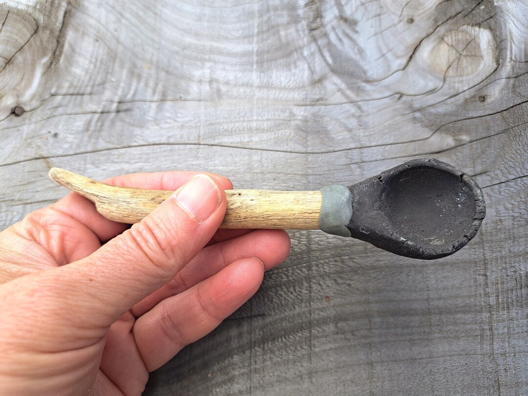 Rustic Plastic Spoon Rustic Stoneware Spoon With Driftwood Handle - Coastal Farmhouse Decor ...