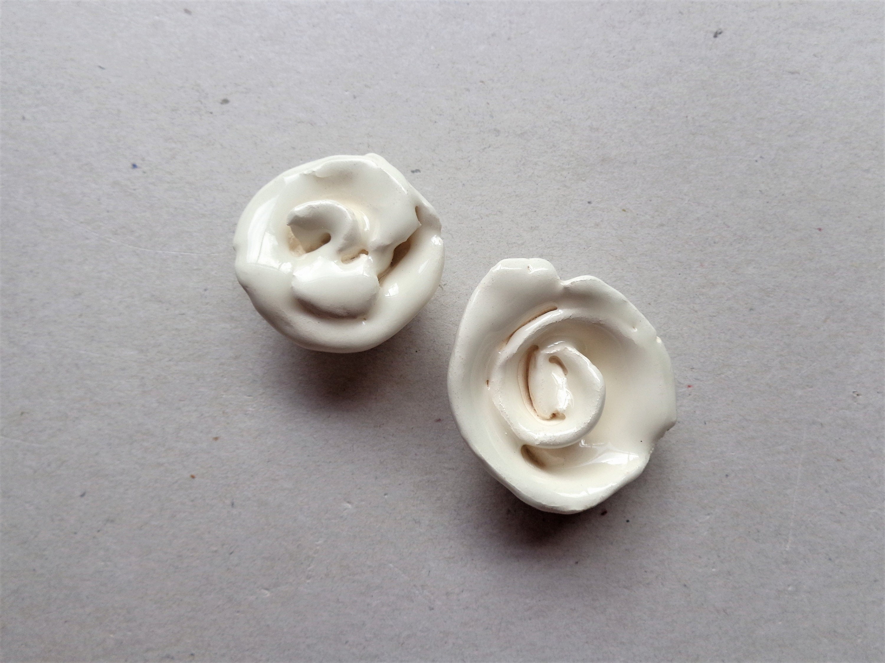 Rustic White Ceramic Rose Fridge Pottery Office Home Etsy