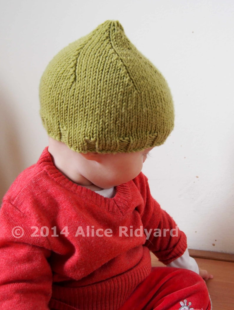 Gumnut Baby Pixie Hat Pattern Pdf Knit Pattern Easy Newborn and Baby