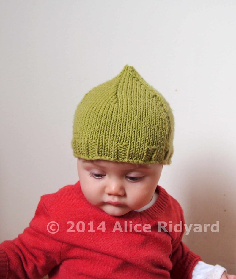 Gumnut Baby Pixie Hat Pattern Pdf Knit Pattern Easy Newborn and Baby
