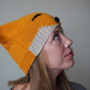 fox hat knitting pattern pattern for women men girls boys fox beanie pattern image 3