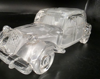 Duesenburg Model J Glass Frosted Paperweight with Magic Crystal for Men sticker