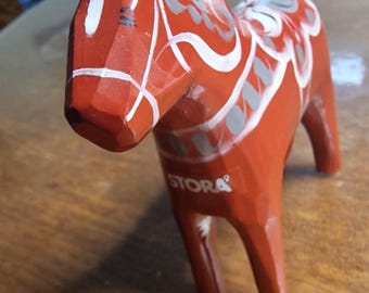 Vintage Swedish Dala Horse 10cm Stora