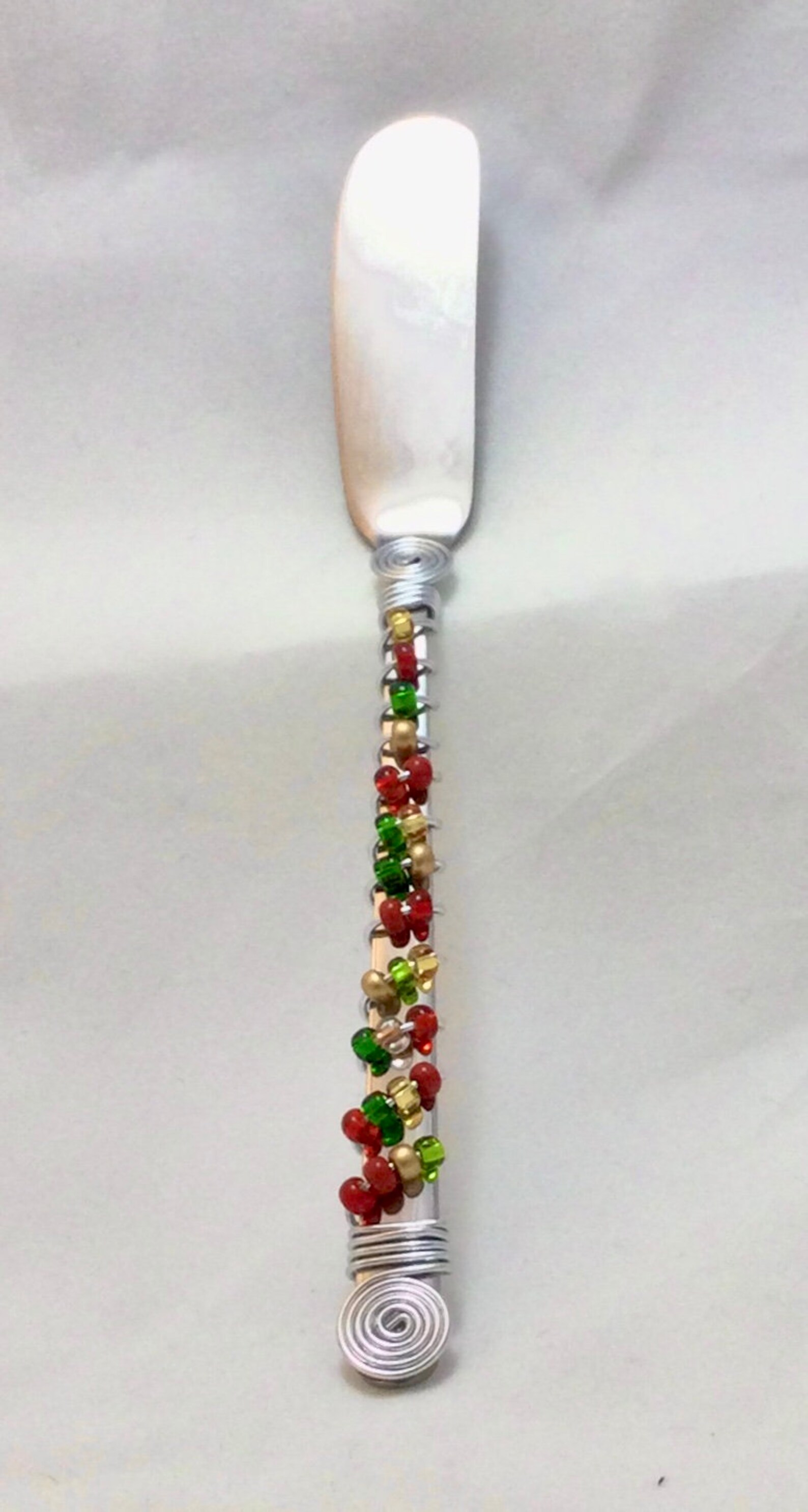 Cocktail Knife Beaded and Wired Etsy