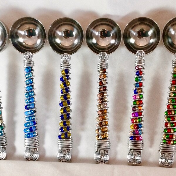 Beaded Coffee Scoop Etsy