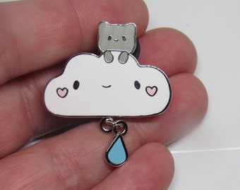 Cat Cloud Pin