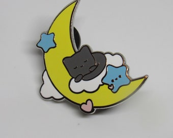 Cat Moon Pin