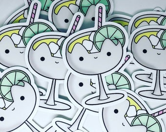 Margarita Cat Vinyl Sticker | Catarita Sticker