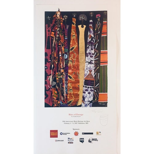 Shops Modern African American Heritage Art Show “Rites of Passage” Poster Print by Frank Frazier