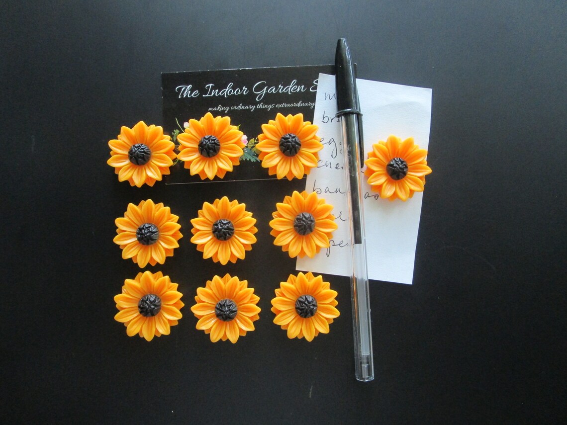 Sunflower 10 Fridge Cubicle Decor Locker Etsy