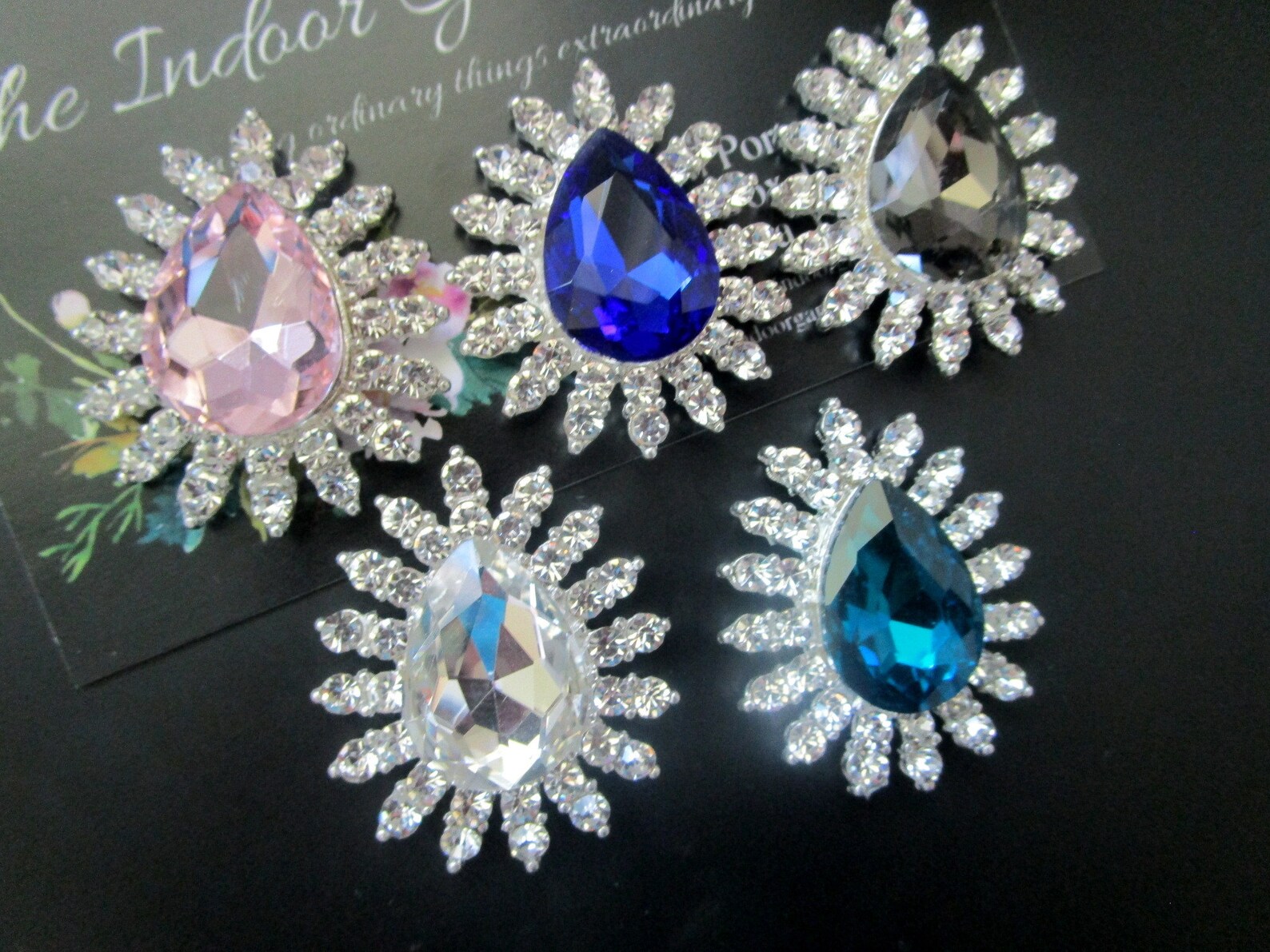 Rhinestone 5 Rhinestone Jewelry Etsy