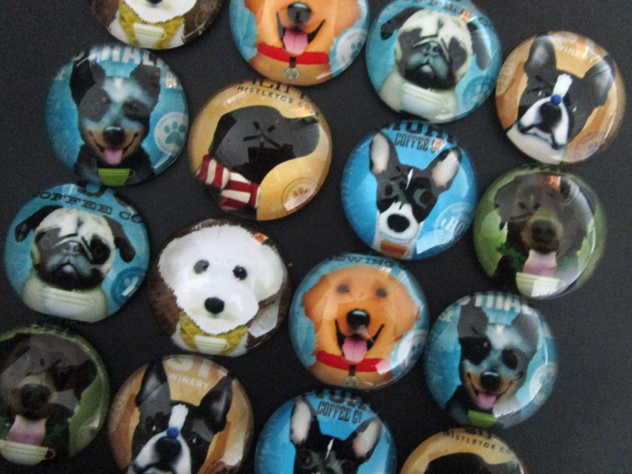 Fun Dog 6 to 12 Strong Fridge 1 Round Etsy