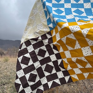Hank Quilt Pattern – Modern PDF Quilt Pattern for Beginners | Digital Download | Quilt Kit Available