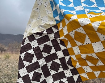 Hank Quilt Pattern: Modern Beginner-Friendly Design (PDF Digital Download)