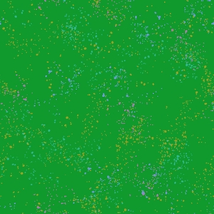 May include: A seamless pattern featuring a vibrant green background speckled with colorful paint splatters. The splatters are in shades of yellow, blue, and purple, creating a playful and artistic design. This pattern is suitable for various applications.