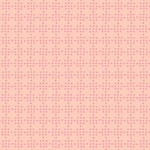 May include: A seamless pattern featuring a repeating design of pink dots arranged in a geometric pattern. The background is a light peach color, and the dots are a darker shade of pink.