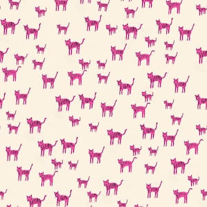 Catnap Tiger Stripes in Playful -Ruby Star Society Fabric by Alexia Marcelle