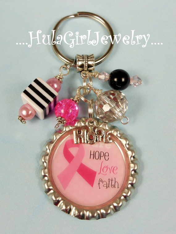 Breast Cancer Awareness sublimation Key Chain/ Key Fob