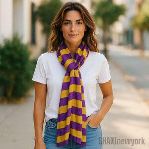 Batik clothing, Hand made silk scarf, batik fabric, batik scarf, silk scarves, batik, striped scarf, purple & yellow scarf, long neck scarf.