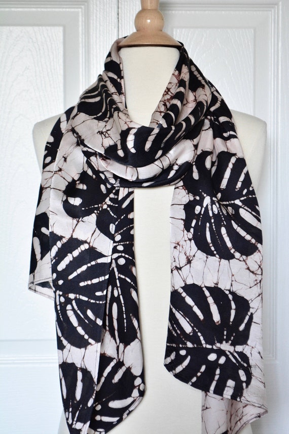 Handprinted Silk Scarf 001 main image 1
