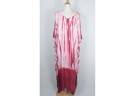 maroon kaftan dress