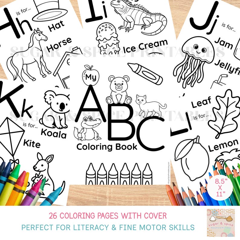 Printable Alphabet Coloring Pages for Kids, Preschool Curriculum ...